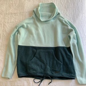 Carve Designs Rowayton Cowl-Neck Fleece Pullover Sweatshirt